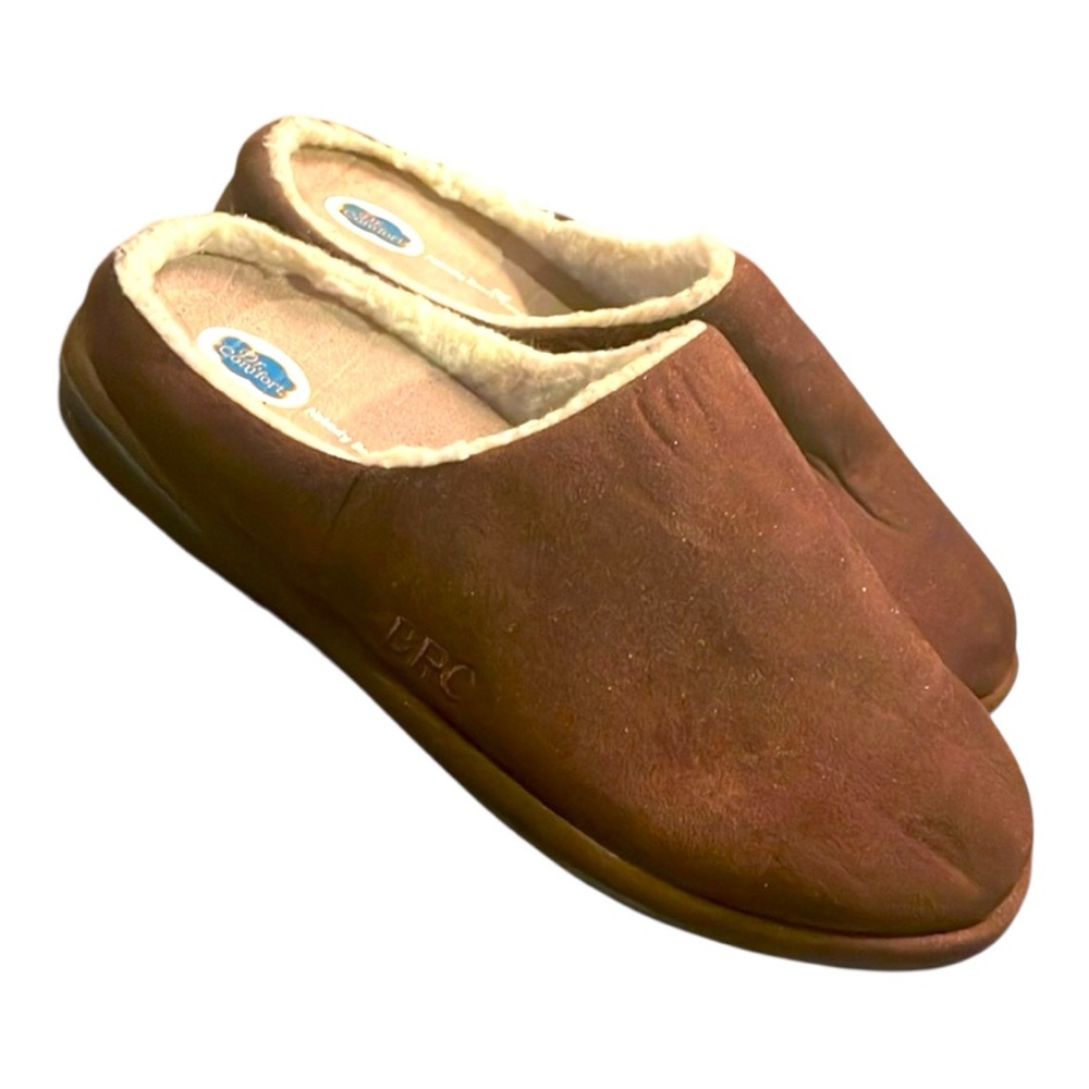 Dr. Comfort Brown Slip On Lounge Shoes Mens Size 12